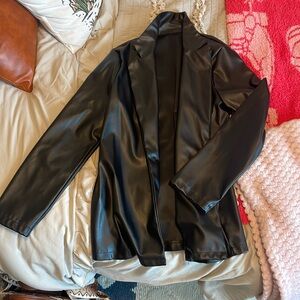 Faux leather jacket size small